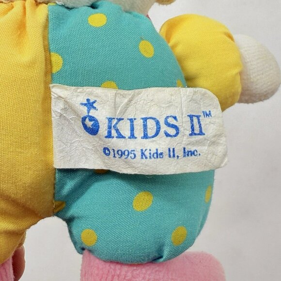 Vintage Kids II Clown Plush Baby Toy Rattle Crib Infant Costume Party Circus - Picture 9 of 12